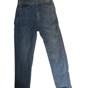 Madewell Womens Perfect vintage Denim Dark Blue Straight Jeans 26